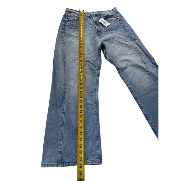 MOTHER The Half Pipe High Rise Ankle Wide Leg Barrel Jeans Blue  29 $258 - Picture 9 of 11